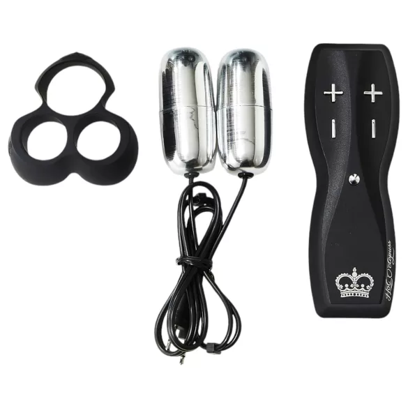 HOT Octopuss JETT - vibratore glande con 2 motori - nero