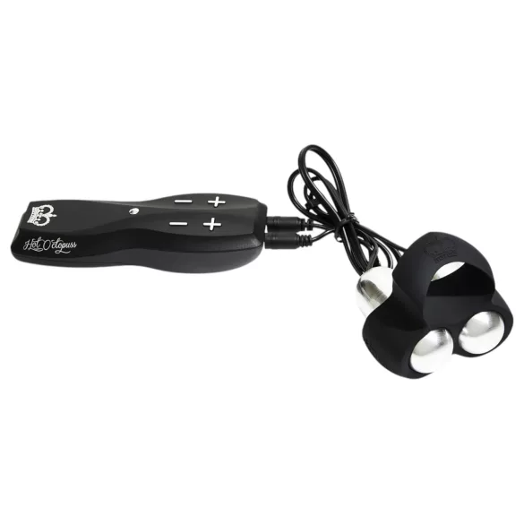 HOT Octopuss JETT - vibratore glande con 2 motori - nero