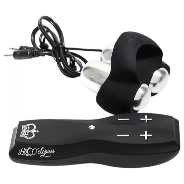 HOT Octopuss JETT - vibratore glande con 2 motori - nero