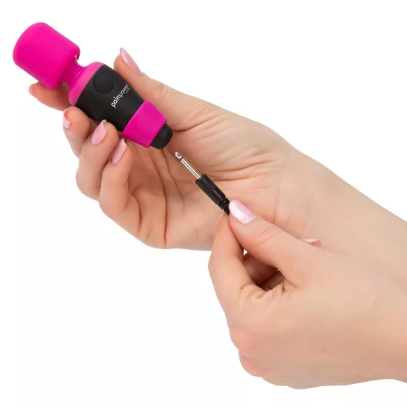 PalmPower - mini vibratore massaggiante wand - rosa/nero