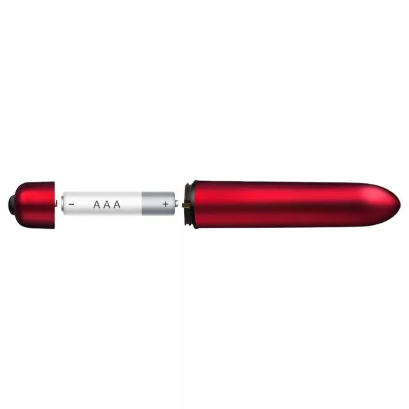 Scarlet Velvet - mini vibratore a forma di rossetto - 10 modalità - rosso
