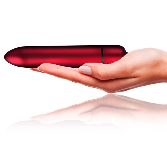 Vibratore Classico Rouge Allure con Rifiniture Metalliche e 10 Modalità di Vibrazione - Rosso