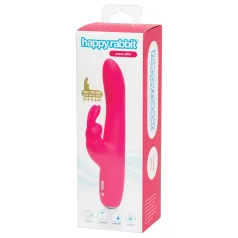   Happyrabbit Curve Slim - vibratore rabbit impermeabile con braccio clitoride (rosa)
