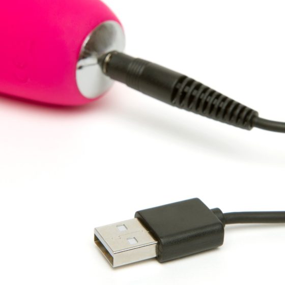 Happyrabbit Curve Slim - vibratore impermeabile e ricaricabile con bacchetta (rosa)