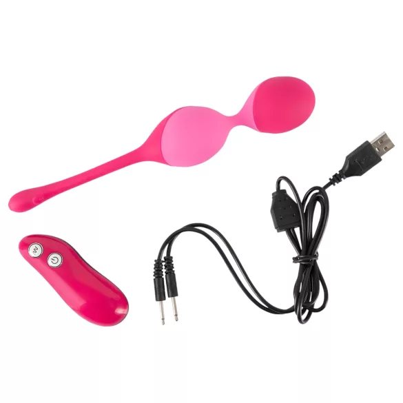 SMILE - palline vaginali vibranti con telecomando - 82g - rosa