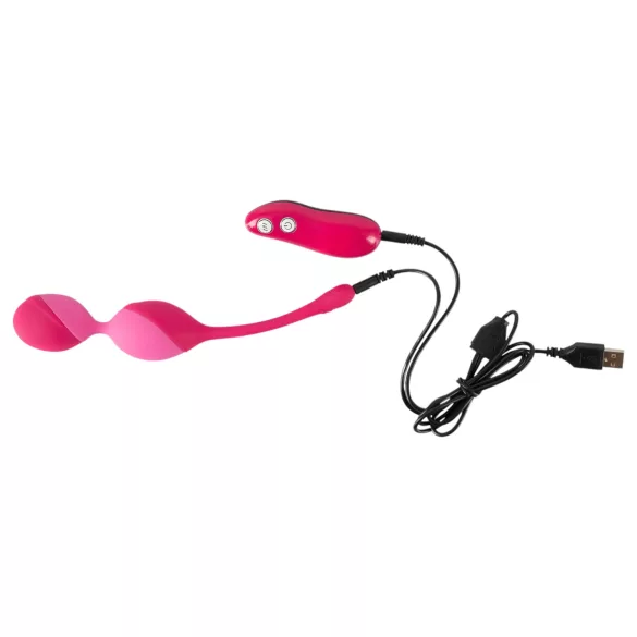 SMILE - palline vaginali vibranti con telecomando - 82g - rosa