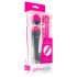 PalmPower Wand - Massaggiatore Vibrante con Powerbank (rosa-grigio)