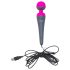 PalmPower Wand - Massaggiatore Vibrante con Powerbank (rosa-grigio)