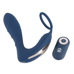   Plug Prostatico You2Toys - Vibratore Anale Ricaricabile con Anello Penico Radiocomandato (Blu)