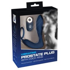   Plug Prostatico You2Toys - Vibratore Anale Ricaricabile con Anello Penico Radiocomandato (Blu)