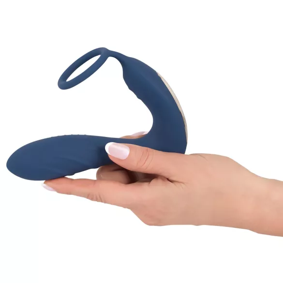 You2Toys - Plug prostatico vibrante con anello per pene - silicone blu