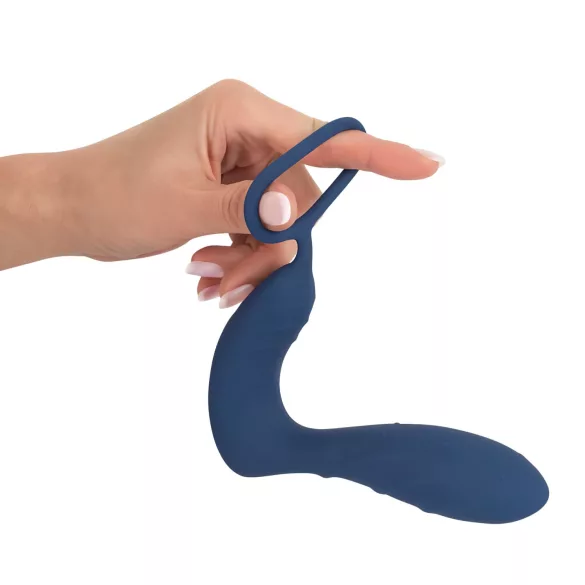 You2Toys - Plug prostatico vibrante con anello per pene - silicone blu