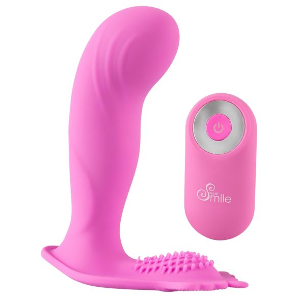Culotte SMILE Punto G - Vibratore Indossabile Ricaricabile con Telecomando (rosa)