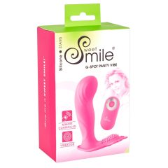   SMILE G-Spot Panty - vibratore ricaricabile e radiocomandato attaccabile (rosa)