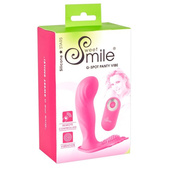 Vibratore Ricaricabile per Punto G Smile con Telecomando Senza Fili - Rosa