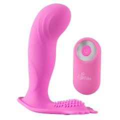   SMILE G-Spot Panty - vibratore ricaricabile e radiocomandato attaccabile (rosa)