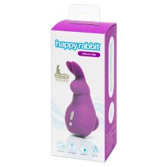   Happyrabbit Clitoral - vibratore clitorideo impermeabile e ricaricabile a forma di coniglietto (viola)