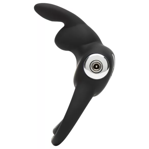Happyrabbit Cock - anello pene e testicoli impermeabile ricaricabile nero