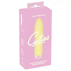   Cuties Mini Yellow - vibratore in silicone ricaricabile (giallo)