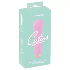   Cuties Mini Rose - vibratore ricaricabile ondulato - silicone rosa