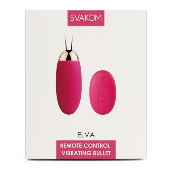 Uovo vibrante ricaricabile con telecomando Svakom Elva (rosso)