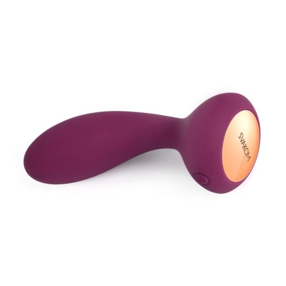 Vibratore Svakom Julie ricaricabile, telecomandato senza fili e impermeabile per uso anale (viola)