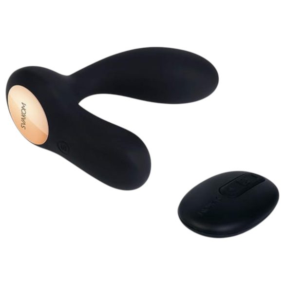 Svakom Vick - vibratore impermeabile per prostata e punto G (nero)