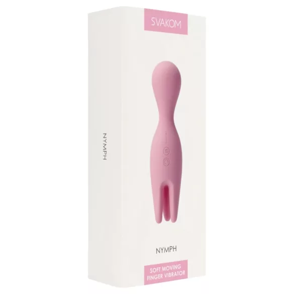 Svakom Nymph - vibratore clitorideo ricaricabile - silicone rosa