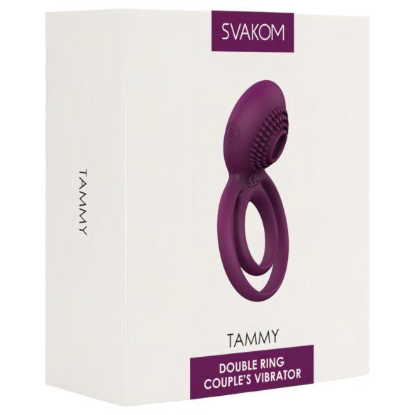 Svakom Tammy - Anello vibrante per testicoli e pene (viola)