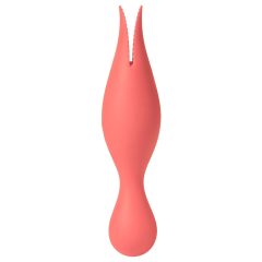   Svakom Siren - Vibratore ricaricabile e impermeabile 2in1 per clitoride e interno (corallo)