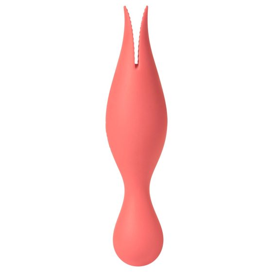 Svakom Siren - Vibratore ricaricabile e impermeabile 2in1 per clitoride e interno (corallo)