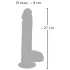 Medical Thrusting - vibratore con ventosa, spingente e rotante (color carne)