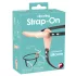 You2Toys - strap-on vibratore ricaricabile - dildo realistico color carne