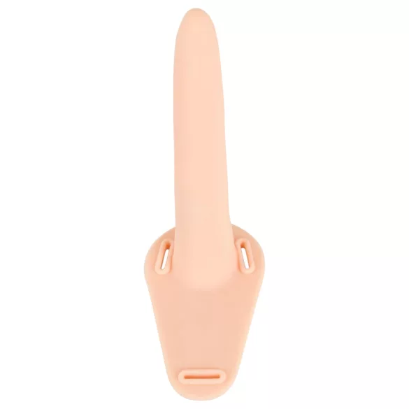 You2Toys - strap-on vibratore ricaricabile - dildo realistico color carne