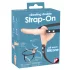 You2Toys - Strap On doppio vibratore indossabile - silicone naturale
