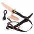 You2Toys - Strap On doppio vibratore indossabile - silicone naturale
