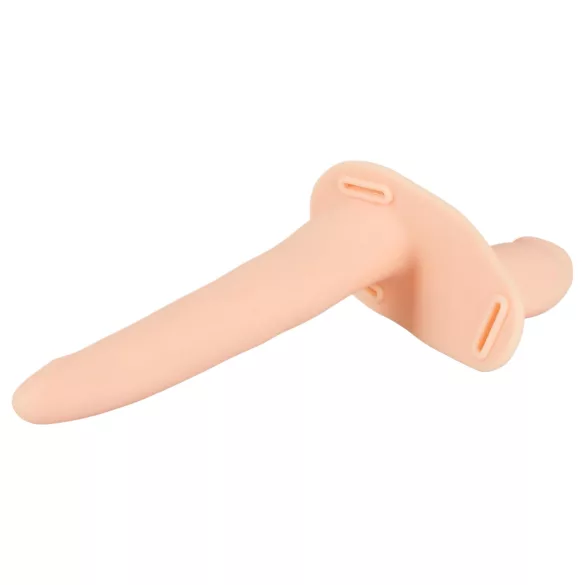 You2Toys - Strap On doppio vibratore indossabile - silicone naturale