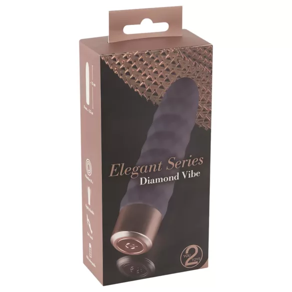 You2Toys - Vibratore ricaricabile elegante - diamante lilla