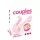 Couples Choice - vibratore per coppia doppio motore - silicone rosa