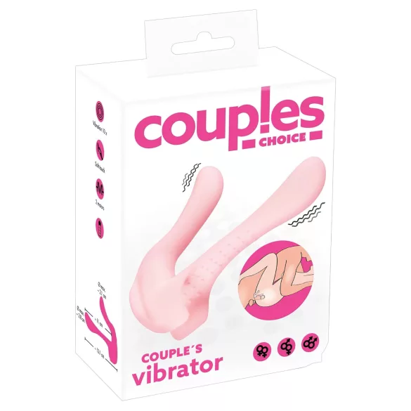 Couples Choice - vibratore per coppia doppio motore - silicone rosa