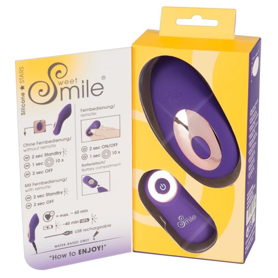 Mutandina Radiocomandata Smile - Vibratore per Clitoride Ricaricabile (Viola)