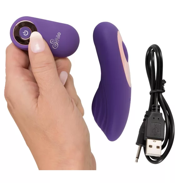 SMILE - vibratore clitorideo ricaricabile wireless - silicone viola