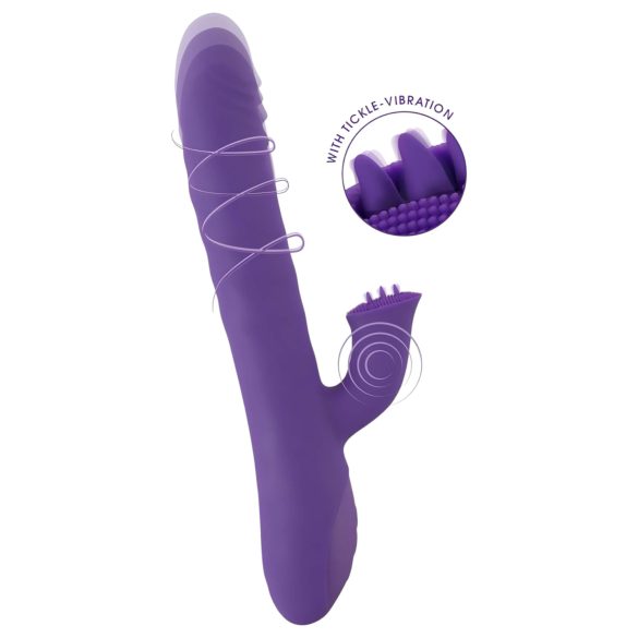 Smile Pearl - Vibratore perlato a spinta (viola)
