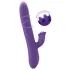 Smile Pearl - vibratore rotante con perle - silicone viola