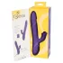 Smile Pearl - vibratore rotante con perle - silicone viola