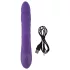 Smile Pearl - vibratore rotante con perle - silicone viola