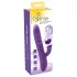 Smile Pearl - vibratore rotante con perle - silicone viola