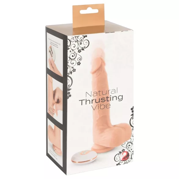 You2Toys - vibratore realistico - funzione spinta - color carne