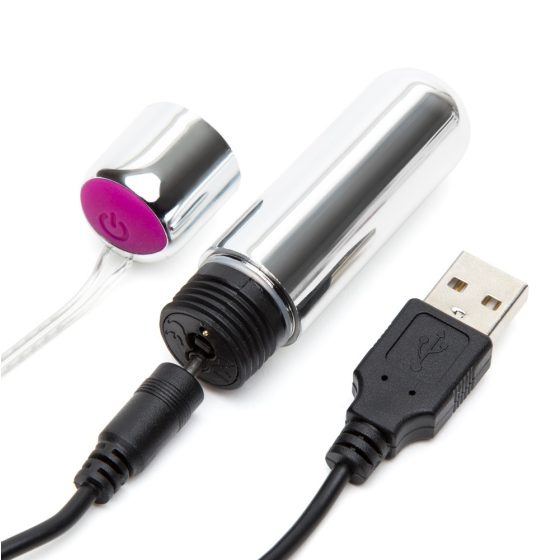 Anello penieno vibrante Happyrabbit con telecomando wireless e ricarica USB (lilla-argento)