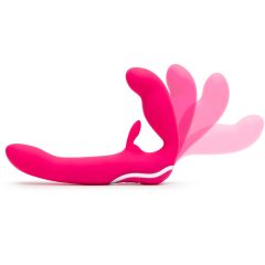   Vibratore Senza Bretelle con Orecchie da Coniglio - Happyrabbit (rosa)